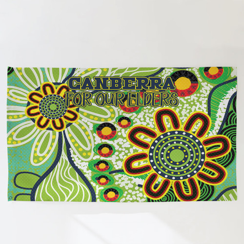 Canberra Raiders Naidoc Flag - Custom For Our Elders Flag Canberra Raiders Naidoc Flag - Custom For Our Elders Flag