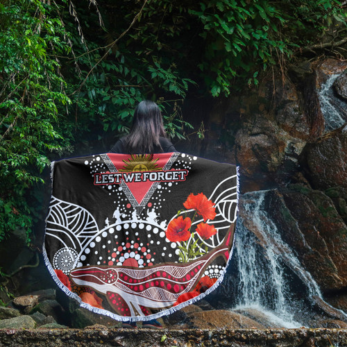 St. George Illawarra Dragons Anzac Beach Blanket - Aboriginal Inspired Whale Anzac Poppies Beach Blanket St. George Illawarra Dragons Anzac Beach Blanket - Aboriginal Inspired Whale Anzac Poppies Beach Blanket