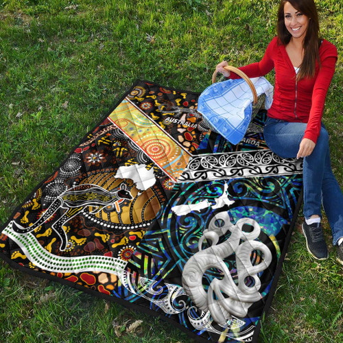 Australia Aboriginal Inspired Quilt - Aotearoa and Australia Indigenous Culture Australia Aboriginal Inspired Quilt - Aotearoa and Australia Indigenous Culture