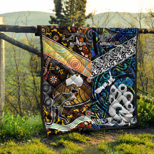 Australia Aboriginal Inspired Quilt - Aotearoa and Australia Indigenous Culture Australia Aboriginal Inspired Quilt - Aotearoa and Australia Indigenous Culture