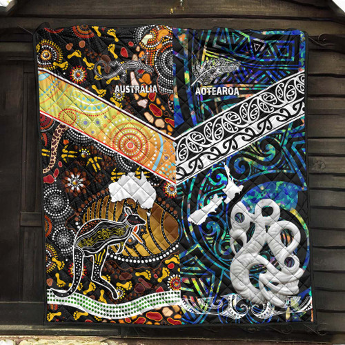 Australia Aboriginal Inspired Quilt - Aotearoa and Australia Indigenous Culture Australia Aboriginal Inspired Quilt - Aotearoa and Australia Indigenous Culture