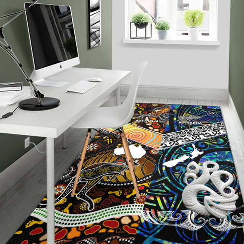Australia Aboriginal Inspired Area Rug - Aotearoa and Australia Indigenous Culture