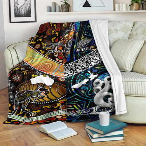Australia Aboriginal Inspired Blanket - Aotearoa and Australia Indigenous Culture Australia Aboriginal Inspired Blanket - Aotearoa and Australia Indigenous Culture