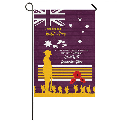 Australia Brisbane City Anzac Custom Flag - Keeping the Spirit Alive Flag