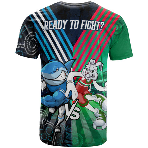 Australia South Sydney VS Cronulla Custom T-shirt - Australia Big Match Proud Of Culture