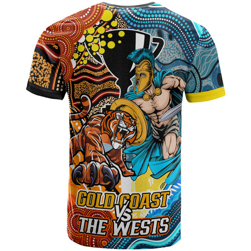 Gold Coast Titans VS Wests Tigers Custom T-shirt - Australia Big Match Proud Of Culture