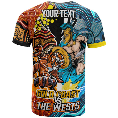 Gold Coast Titans VS Wests Tigers Custom T-shirt - Australia Big Match Proud Of Culture