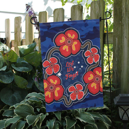 Australia Anzac Camo Flag - Anzac Poppies Flower Lest We Forget Flag Australia Anzac Camo Flag - Anzac Poppies Flower Lest We Forget Flag