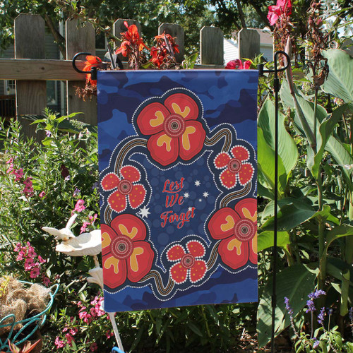 Australia Anzac Camo Flag - Anzac Poppies Flower Lest We Forget Flag Australia Anzac Camo Flag - Anzac Poppies Flower Lest We Forget Flag