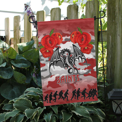 St. George Illawarra Dragons Anzac Flag - Poppies Flower Saint Lest We Forget Flag Red St. George Illawarra Dragons Anzac Flag - Poppies Flower Saint Lest We Forget Flag Red
