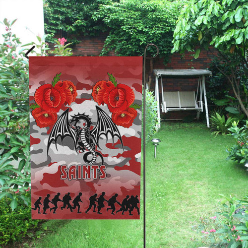 St. George Illawarra Dragons Anzac Flag - Poppies Flower Saint Lest We Forget Flag Red St. George Illawarra Dragons Anzac Flag - Poppies Flower Saint Lest We Forget Flag Red