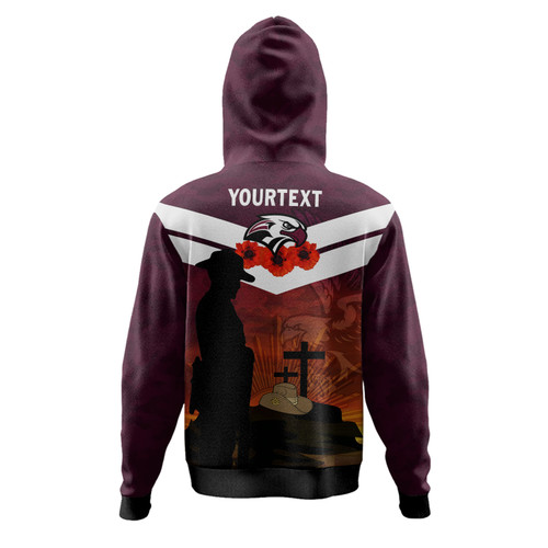 Manly Warringah Sea Eagles Anzac Custom Hoodie - Manly Jersey Anzac Soldier Poppies Hoodie Manly Warringah Sea Eagles Anzac Custom Hoodie - Manly Jersey Anzac Soldier Poppies Hoodie