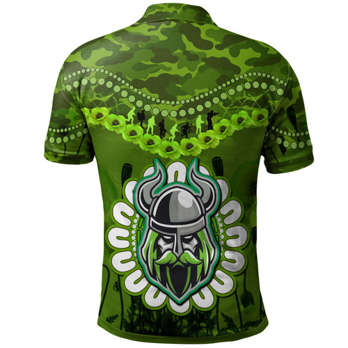 Canberra Raiders Anzac Custom Polo Shirt - Canberra Raiders Anzac With Poppies Soldiers Polo Shirt Canberra Raiders Anzac Custom Polo Shirt - Canberra Raiders Anzac With Poppies Soldiers Polo Shirt