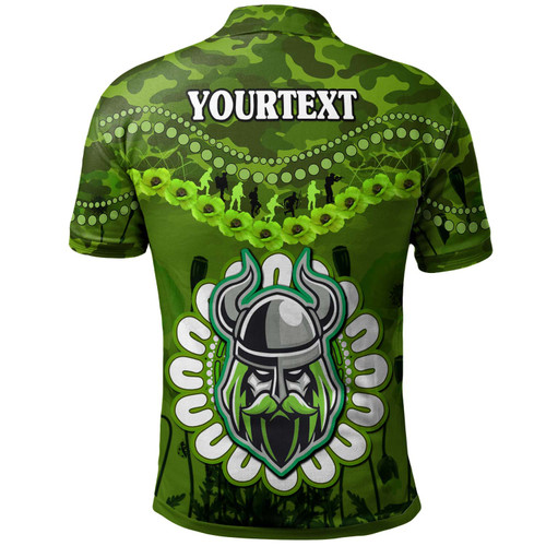 Canberra Raiders Anzac Custom Polo Shirt - Canberra Raiders Anzac With Poppies Soldiers Polo Shirt Canberra Raiders Anzac Custom Polo Shirt - Canberra Raiders Anzac With Poppies Soldiers Polo Shirt