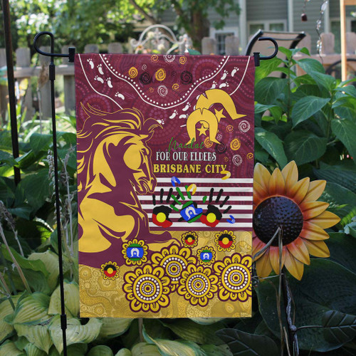 Brisbane Broncos Naidoc Week Flag - For Our Elders Broncos Aboriginal Inspired Flag Brisbane Broncos Naidoc Week Flag - For Our Elders Broncos Aboriginal Inspired Flag