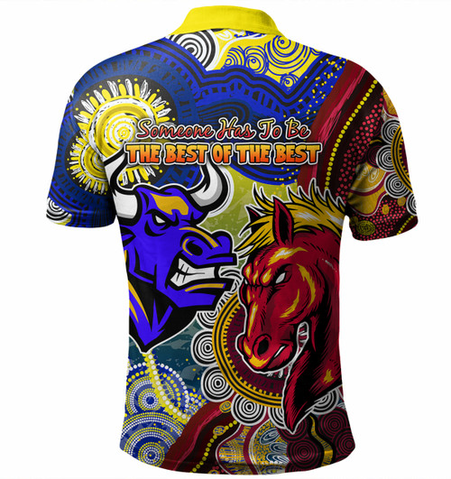 Brisbane Broncos Vs North Queensland Cowboys Custom Polo Shirt - The Best of The Best Polo Shirt