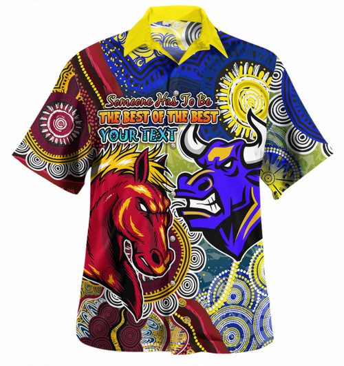 Brisbane Broncos Vs North Queensland Cowboys Custom Hawaiian Shirt - The Best of The Best Shirt Brisbane Broncos Vs North Queensland Cowboys Custom Hawaiian Shirt - The Best of The Best Shirt