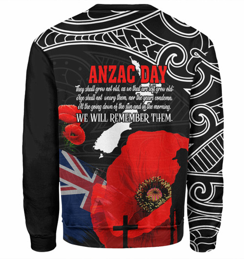 New Zealand Warriors Anzac Day Custom Sweatshirt - Maori New Zealand Warriors Anzac Day Poppies Sweatshirt New Zealand Warriors Anzac Day Custom Sweatshirt - Maori New Zealand Warriors Anzac Day Poppies Sweatshirt