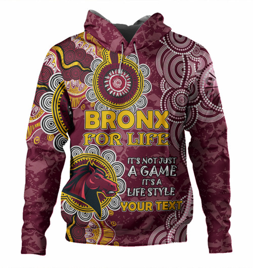 Australia Broncos Custom Hoodie - It's not Just a Game, it's a Life Style Hoodie