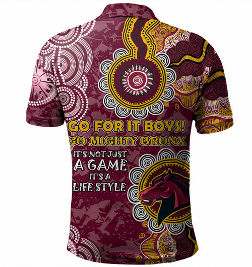 Australia Broncos Custom Polo Shirt - It's not Just a Game, it's a Life Style Polo Shirt