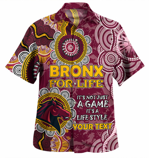 Australia Broncos Custom Hawaiian Shirt - It's not Just a Game, it's a Life Style Shirt