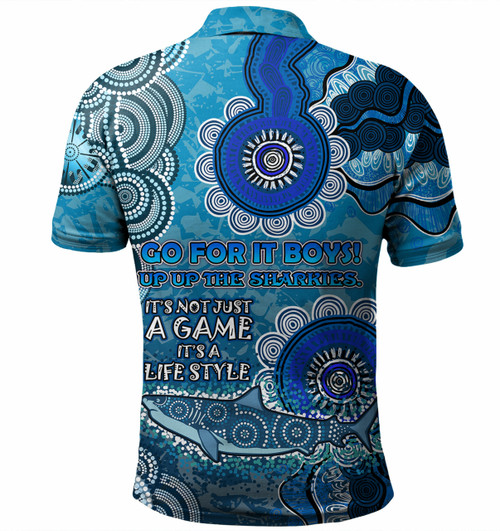 Cronulla-Sutherland Sharks Custom Polo Shirt - Sharkies for Life Polo Shirt Cronulla-Sutherland Sharks Custom Polo Shirt - Sharkies for Life Polo Shirt