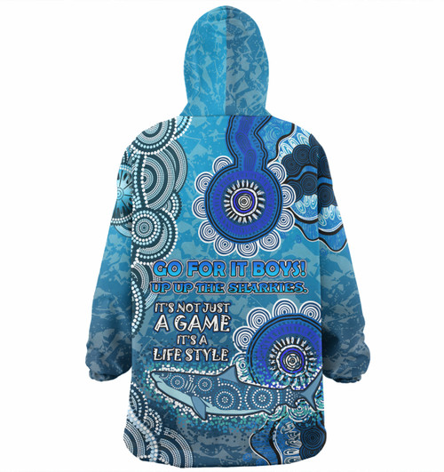 Cronulla-Sutherland Sharks Custom Snug Hoodie - Sharkies for Life