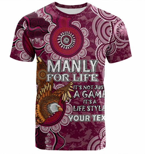 Manly Warringah Sea Eagles T-shirt - Manly For Life T-shirt Manly Warringah Sea Eagles T-shirt - Manly For Life T-shirt