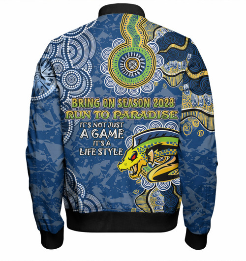 Australia Parramatta Custom Bomber Jacket - Run To Parradise Bomber Jacket Australia Parramatta Custom Bomber Jacket - Run To Parradise Bomber Jacket