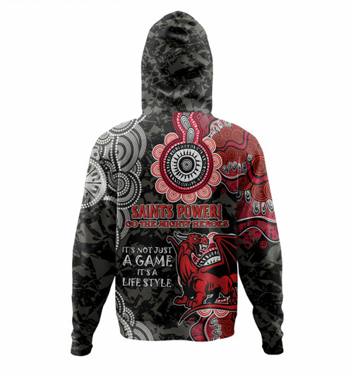 St. George Illawarra Dragons Custom Hoodie - Red White Forever Hoodie