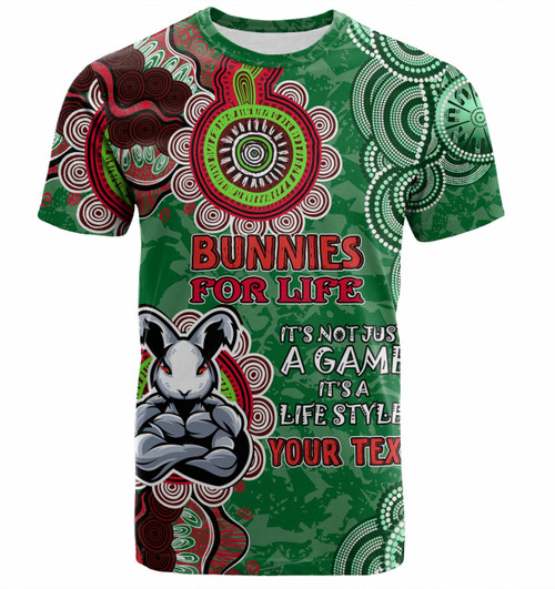 Australia Rabbitohs Custom T-shirt - Bunnies for Life T-shirt Australia Rabbitohs Custom T-shirt - Bunnies for Life T-shirt