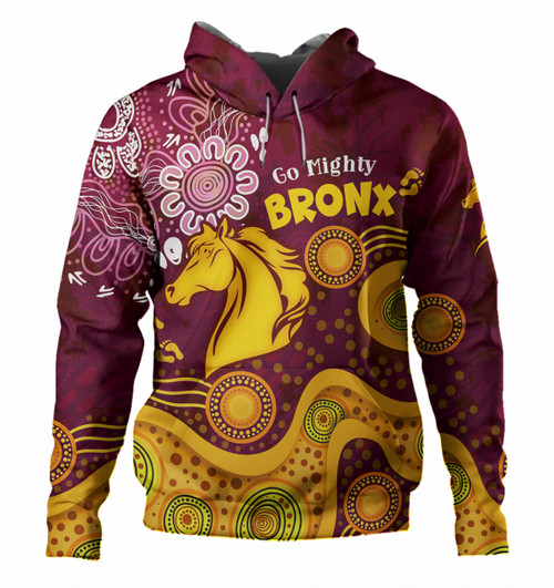 Brisbane Broncos Custom Hoodie - Go Mighty Bronx Hoodie