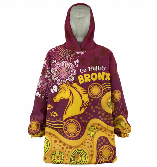 Brisbane Broncos Custom Snug Hoodie - Go Mighty Bronx Oodie