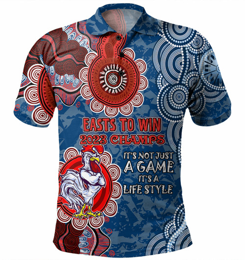 Sydney Roosters Custom Polo Shirt - Easts to Win Polo Shirt Sydney Roosters Custom Polo Shirt - Easts to Win Polo Shirt