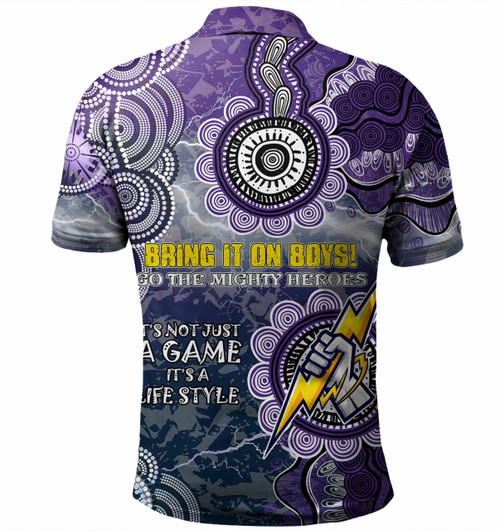 Melbourne Storm Custom Polo Shirt - Up The Mighty Polo Shirt Melbourne Storm Custom Polo Shirt - Up The Mighty Polo Shirt
