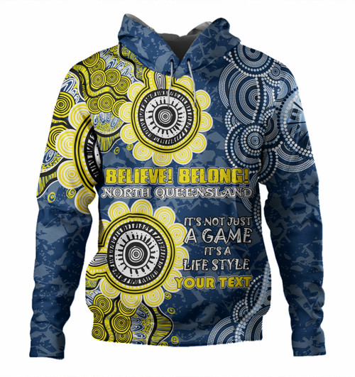 North Queensland Cowboys Custom Hoodie - Believe! Belong! Hoodie North Queensland Cowboys Custom Hoodie - Believe! Belong! Hoodie