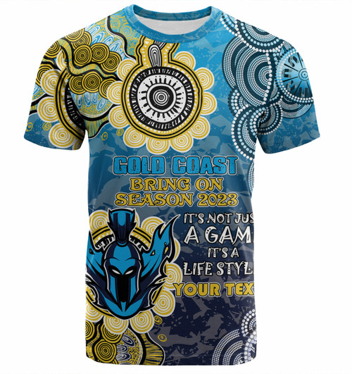 Gold Coast Titans Custom T-shirt - Bring On Season 2023 T-shirt Gold Coast Titans Custom T-shirt - Bring On Season 2023 T-shirt