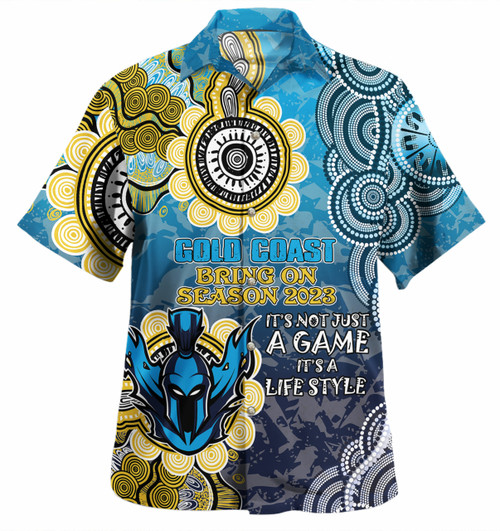 Gold Coast Titans Custom Hawaiian Shirt - Bring On Season 2023 Shirt