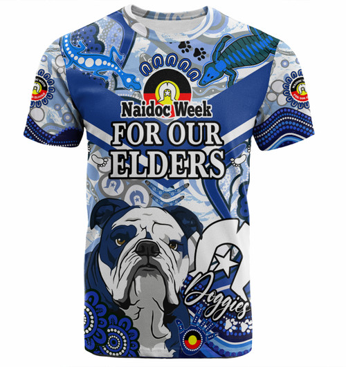 Canterbury-Bankstown Bulldogs Custom T-Shirt - Naidoc Week Doggies T-Shirt