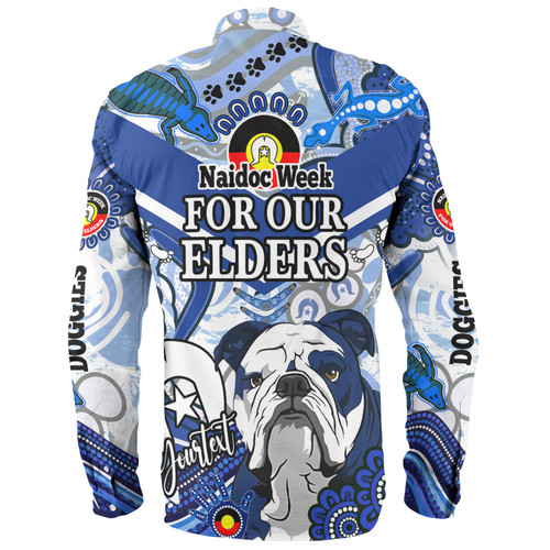 Canterbury-Bankstown Bulldogs Custom Long Sleeve Shirt - Naidoc Week Doggies Shirt Canterbury-Bankstown Bulldogs Custom Long Sleeve Shirt - Naidoc Week Doggies Shirt