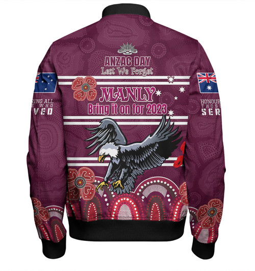 Manly Warringah Sea Eagles Anzac Custom Bomber Jacket - Manly Bring it on 2023 Bomber Jacket Manly Warringah Sea Eagles Anzac Custom Bomber Jacket - Manly Bring it on 2023 Bomber Jacket