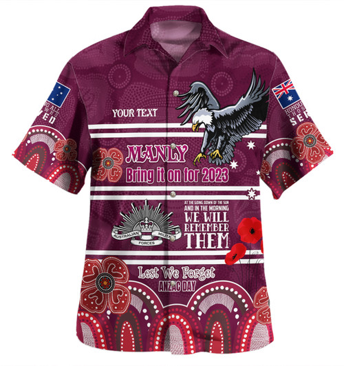 Manly Warringah Sea Eagles Anzac Custom Hawaiian Shirt - Manly Bring it on 2023 Shirt Manly Warringah Sea Eagles Anzac Custom Hawaiian Shirt - Manly Bring it on 2023 Shirt