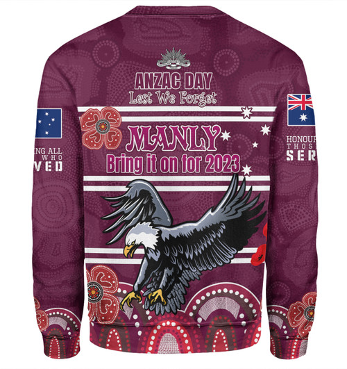 Manly Warringah Sea Eagles Anzac Custom Sweatshirt - Manly Bring it on 2023 Sweatshirt Manly Warringah Sea Eagles Anzac Custom Sweatshirt - Manly Bring it on 2023 Sweatshirt