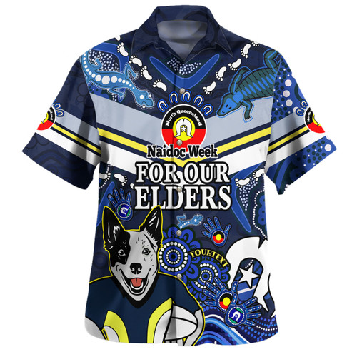 North Queensland Cowboys Naidoc Custom Hawaiian Shirt - For Our Elders Home Jersey Shirt North Queensland Cowboys Naidoc Custom Hawaiian Shirt - For Our Elders Home Jersey Shirt