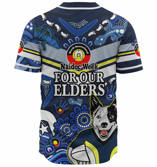 North Queensland Cowboys Naidoc Custom Baseball Shirt - For Our Elders Home Jersey Shirt North Queensland Cowboys Naidoc Custom Baseball Shirt - For Our Elders Home Jersey Shirt