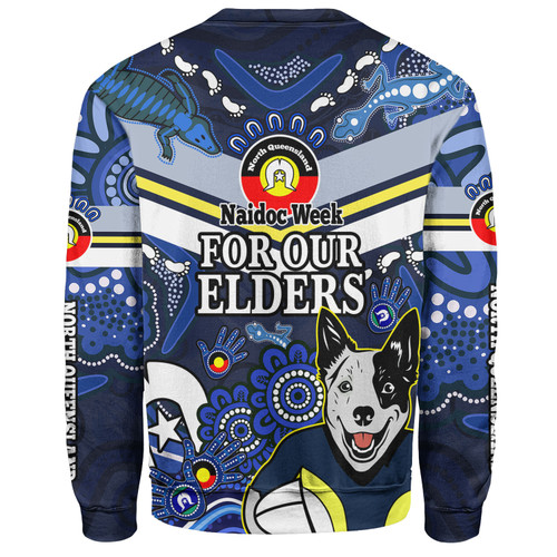 North Queensland Cowboys Naidoc Custom Sweatshirt - For Our Elders Home Jersey Sweatshirt North Queensland Cowboys Naidoc Custom Sweatshirt - For Our Elders Home Jersey Sweatshirt
