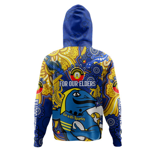 Parramatta Eels Naidoc Week Custom Hoodie - For Our Elders Go With Sparky Hoodie Parramatta Eels Naidoc Week Custom Hoodie - For Our Elders Go With Sparky Hoodie