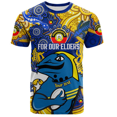Parramatta Eels Naidoc Week Custom T-shirt - For Our Elders Go With Sparky T-shirt Parramatta Eels Naidoc Week Custom T-shirt - For Our Elders Go With Sparky T-shirt