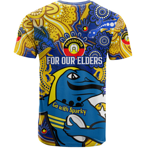 Parramatta Eels Naidoc Week Custom T-shirt - For Our Elders Go With Sparky T-shirt Parramatta Eels Naidoc Week Custom T-shirt - For Our Elders Go With Sparky T-shirt