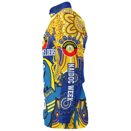 Parramatta Eels Naidoc Week Custom Long Sleeve Shirt - For Our Elders Go With Sparky Shirt Parramatta Eels Naidoc Week Custom Long Sleeve Shirt - For Our Elders Go With Sparky Shirt